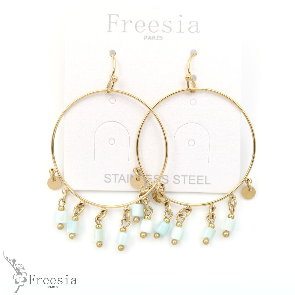 Boucles d'oreilles nacre - 13356