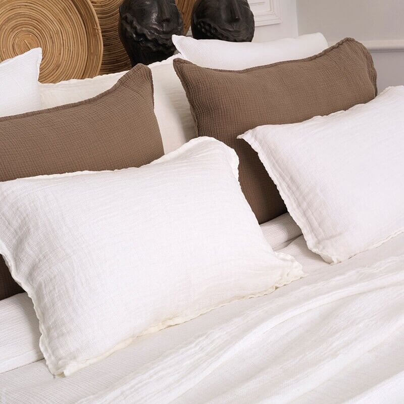 Coussin Gaspard blanc 40X60 CM