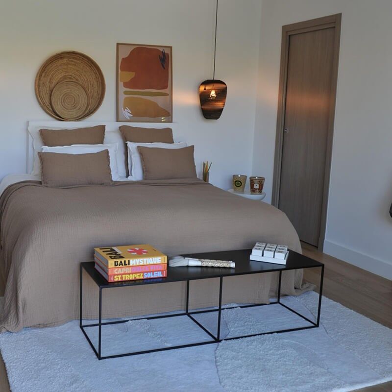 Dessus de lit Tino Cannelle 260X240 CM