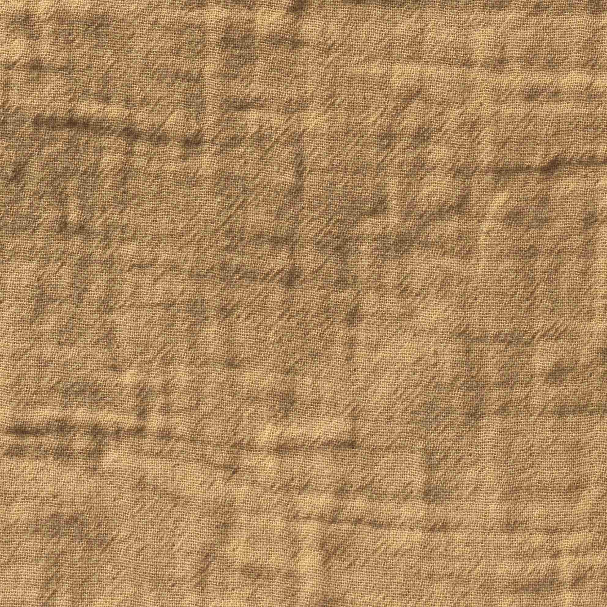 Taie d'oreiller gaze de coton light camel 65X65 CM