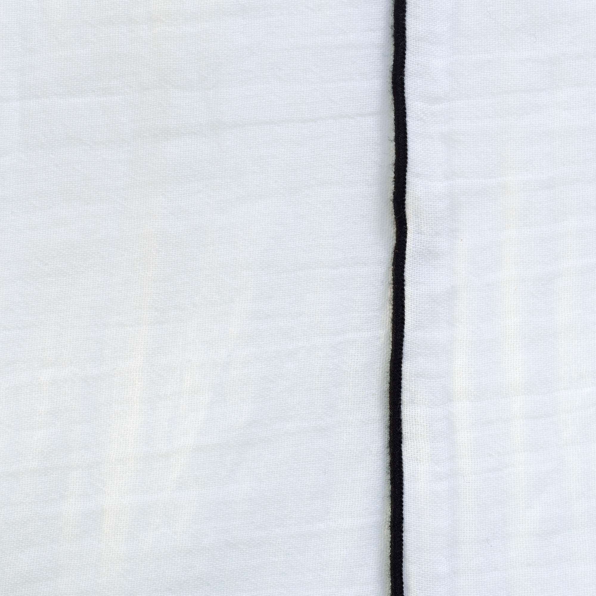 Rideau en  gaze de coton bourdon noir 140X270 CM