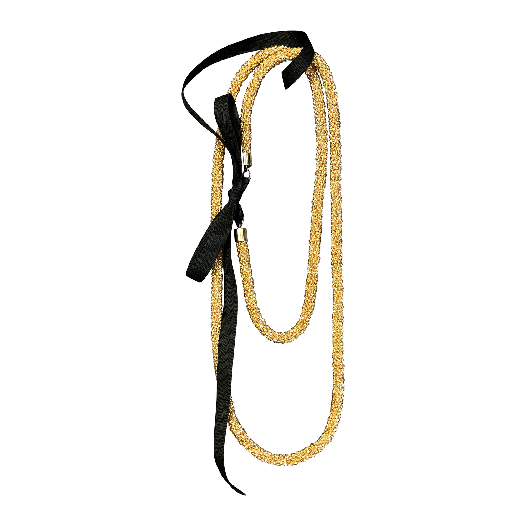 Collier en cristal avec rose