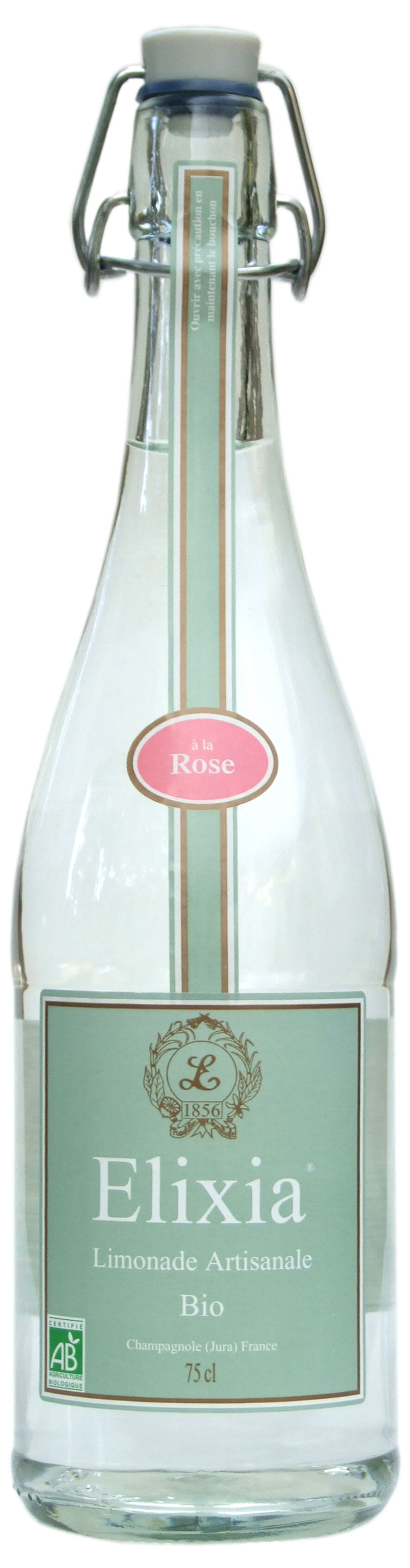 LIMONADE ARTISANALE BIO AROMATISEE - ROSE  - 75CL