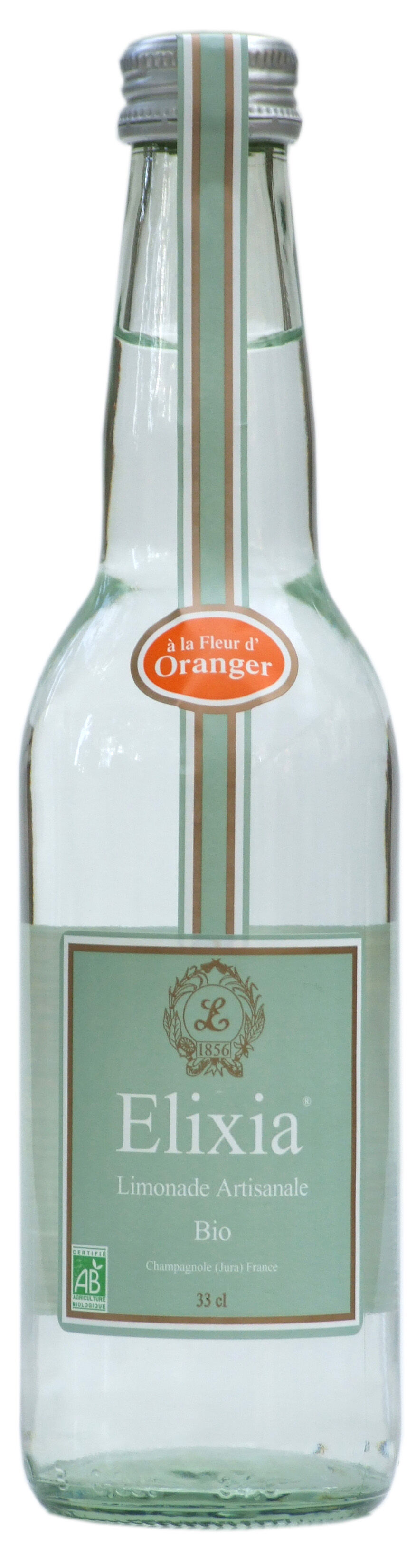 LIMONADE ARTISANALE BIO AROMATISEE - FLEUR D'ORANGER  - 33CL