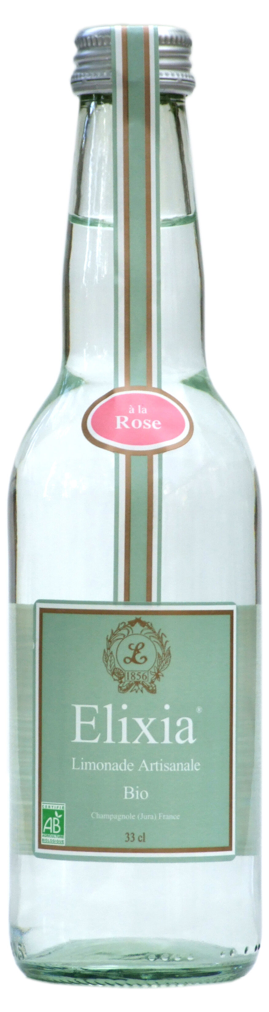 LIMONADE ARTISANALE BIO AROMATISEE - ROSE  - 33CL