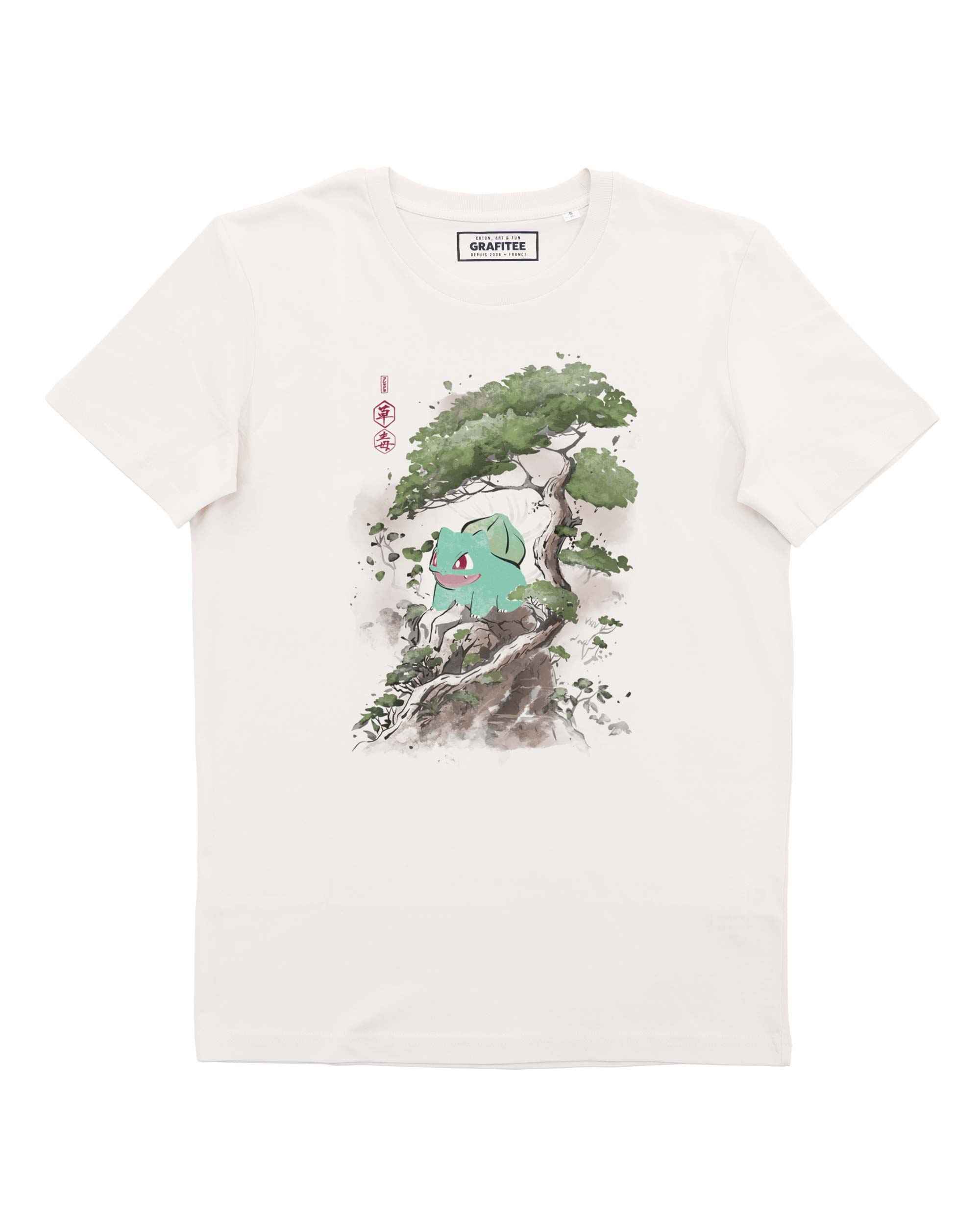 Tshirt Grass Poison Under The Tree blanc cassé - Coton GOTS