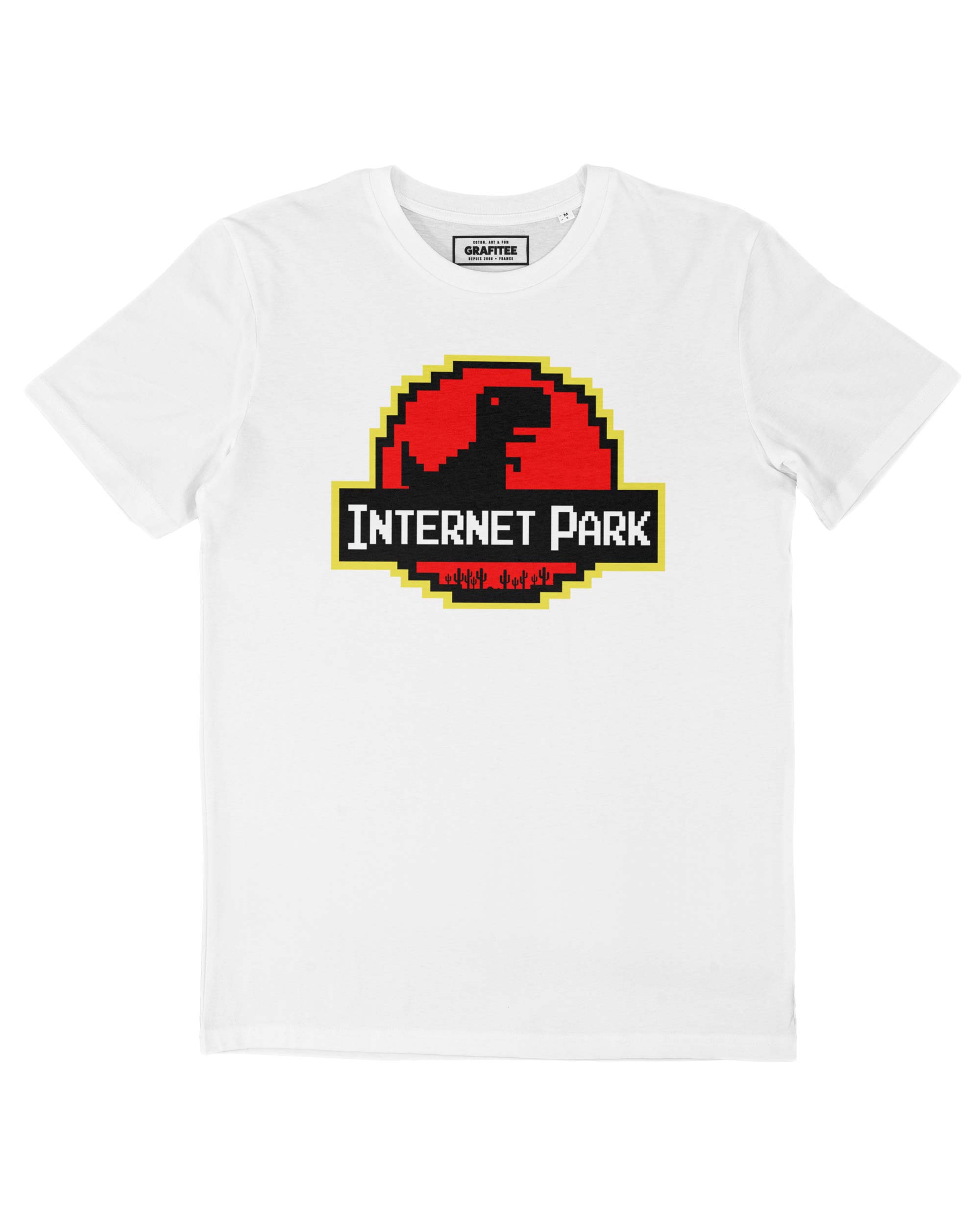 Tee Shirt Internet Park blanc 100% coton bio