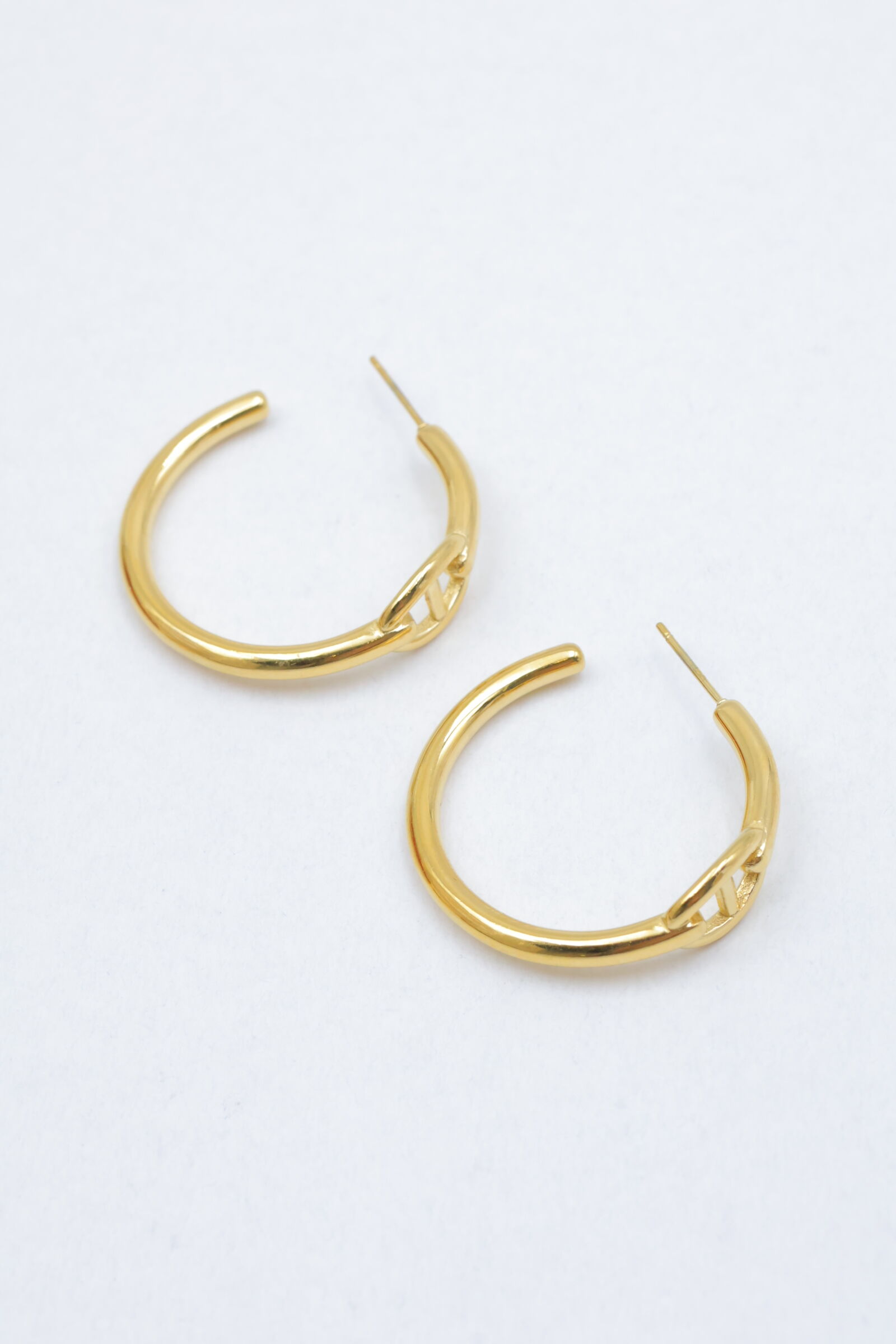 Edelstahl-Creolen - E251-V2