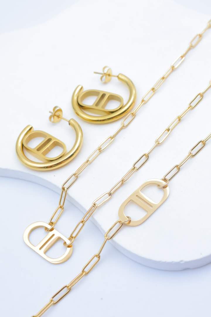 Schmuckset aus Edelstahl - E11E-V2