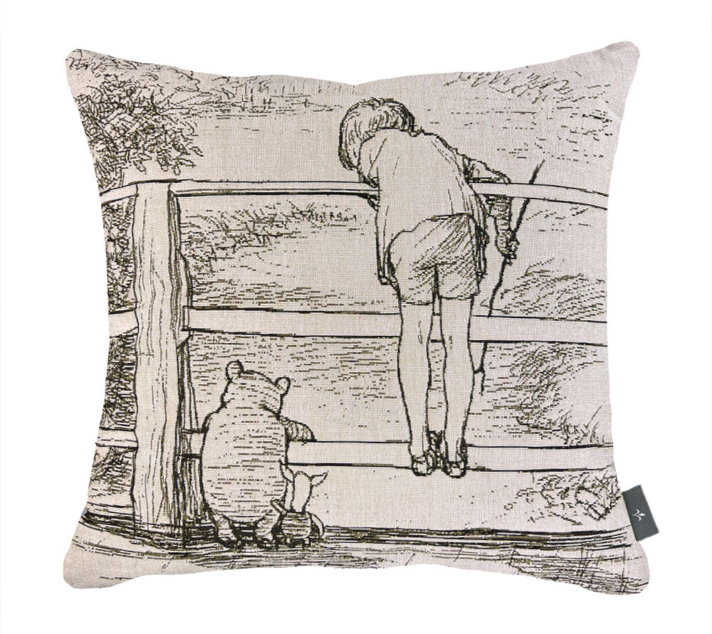 Kissenbezug mit Teddybär- und Kindermotiv