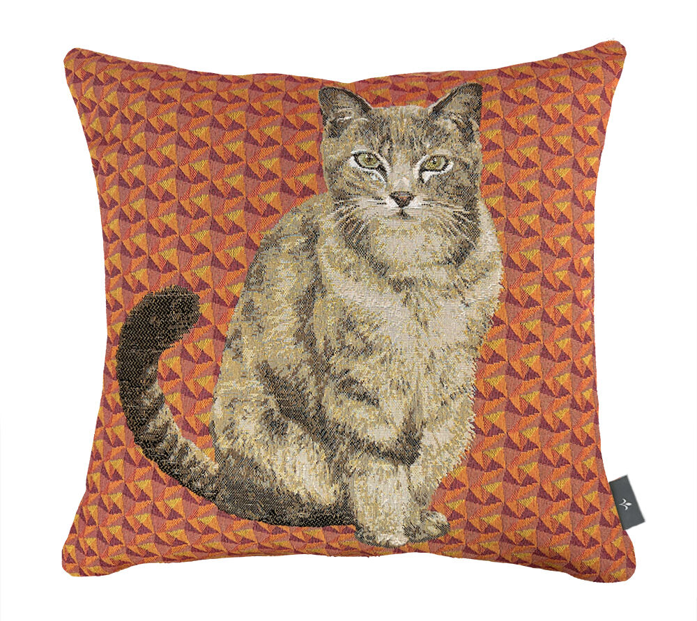 Geometrischer, gerader Katzenkissenbezug