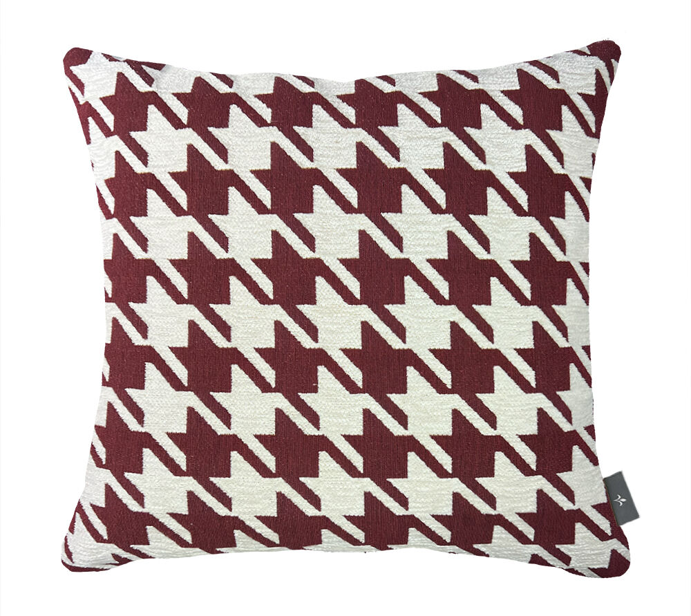 Kissenbezug im Hahnentrittmuster