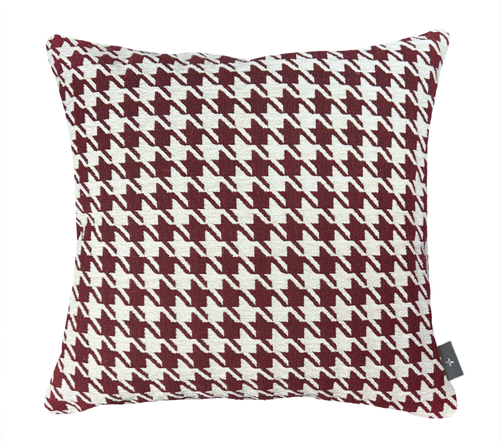 Kleiner Kissenbezug mit Hahnentrittmuster