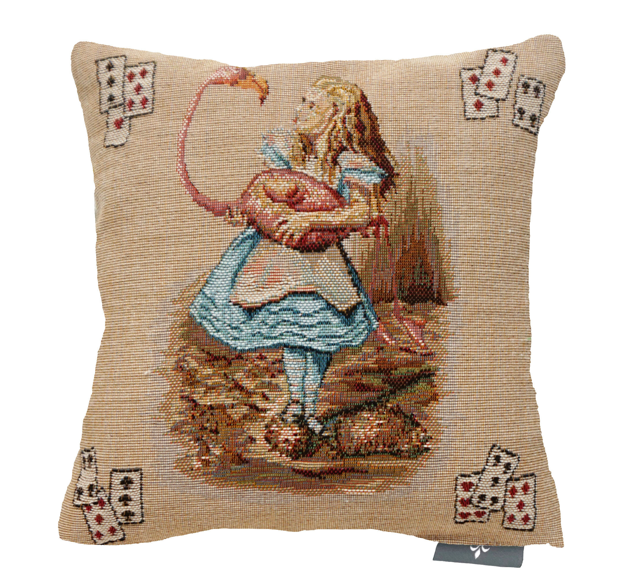 Kissenbezug „Alice und der Flamingo“