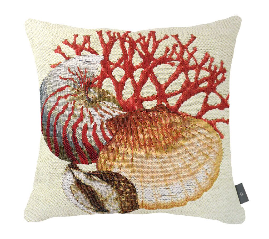 Kissenbezug aus Muscheln