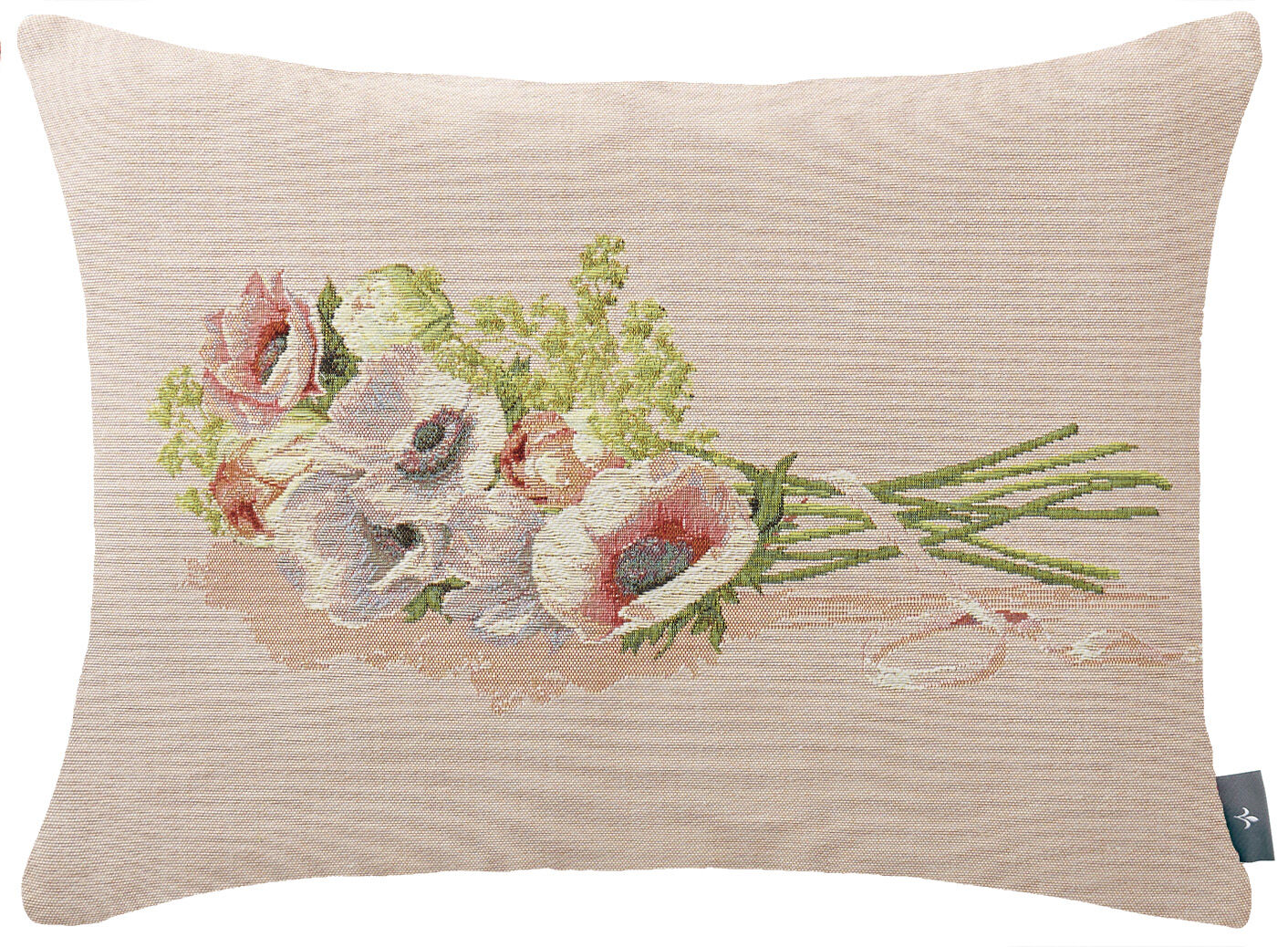 Kissenbezug mit Blumenstrauß-Motiv