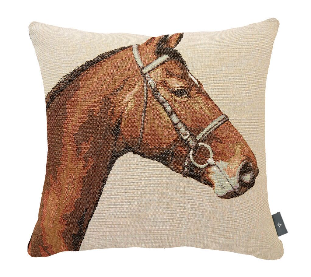 Kissenbezug mit Pferdekopfmotiv