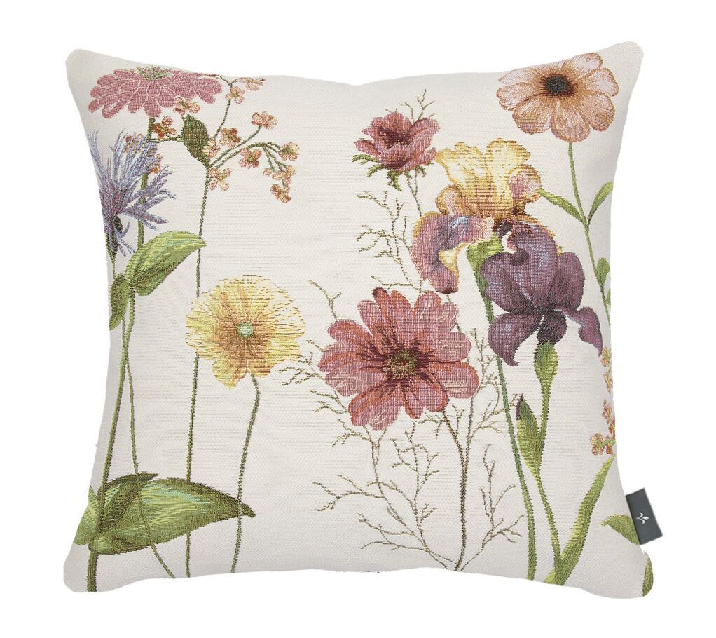 Kissenbezug mit mehrfarbigem Blumenmuster „Giverny“