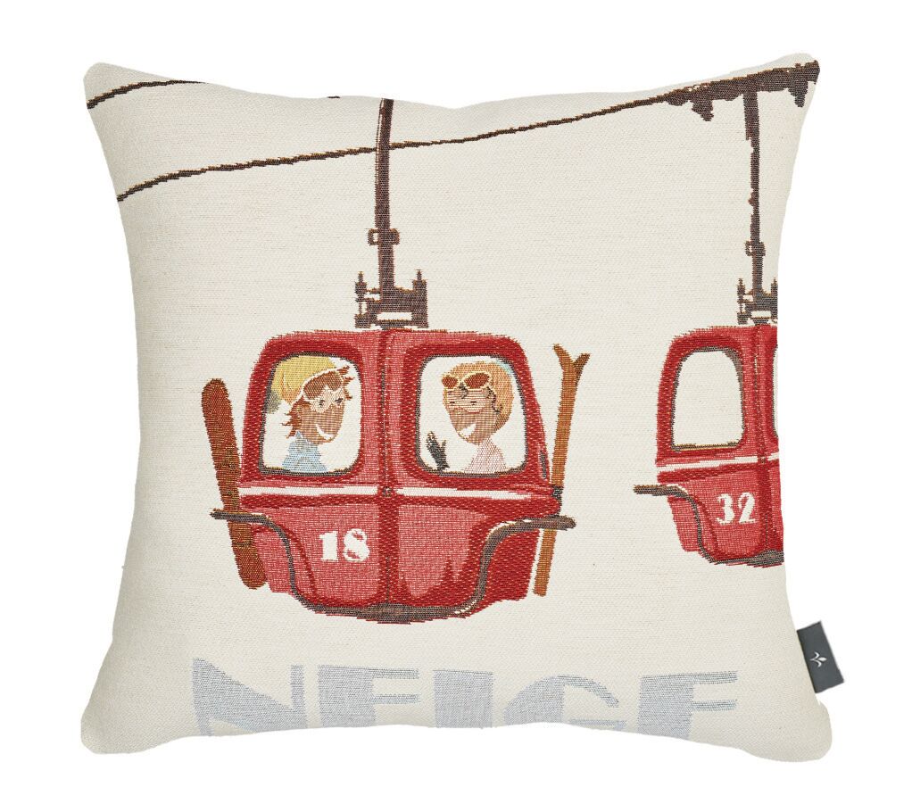 Kissenbezug aus Gobelinstoff für Sessellifte