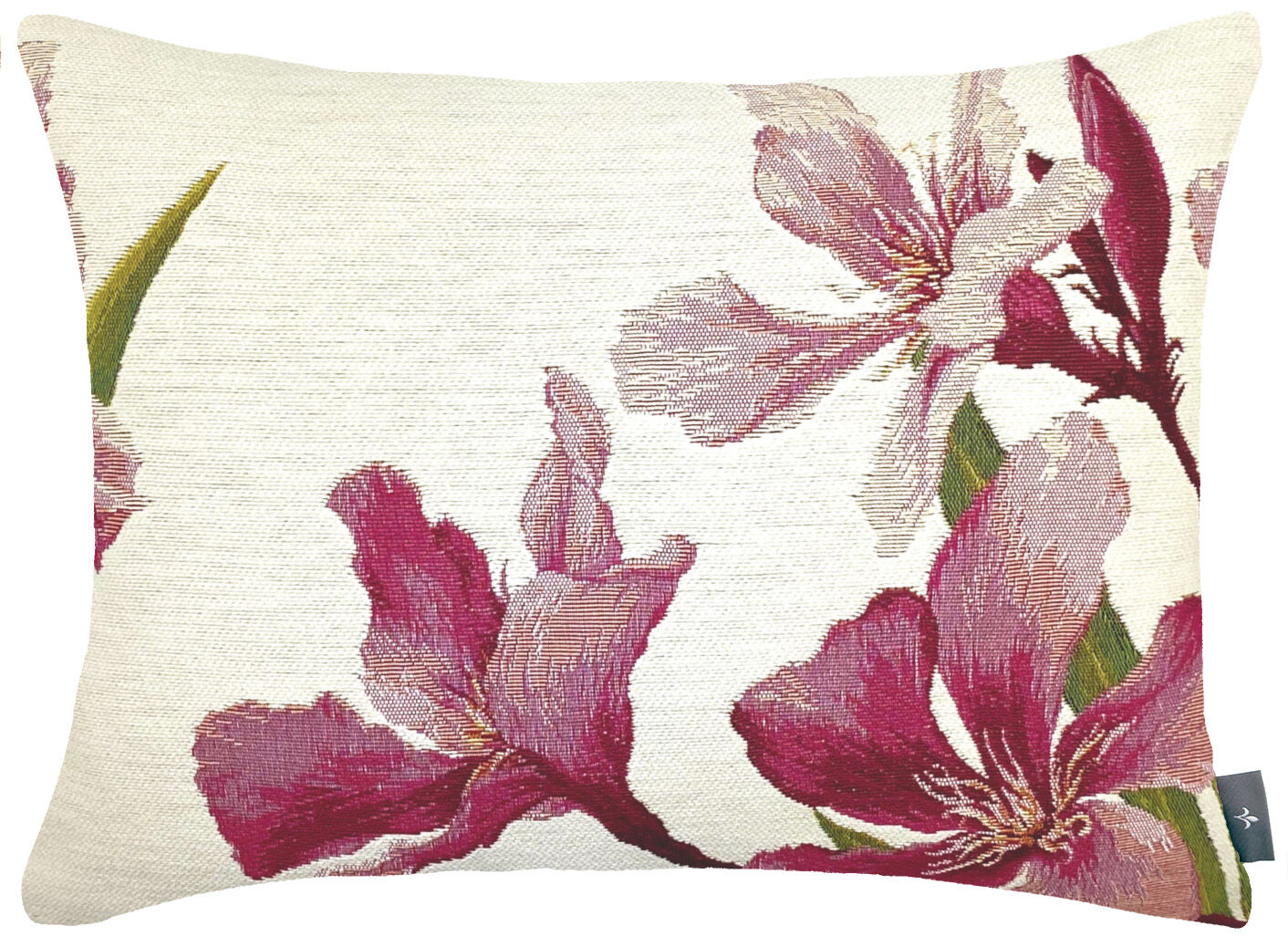 Rechteckiger Kissenbezug mit Lorbeerblüten