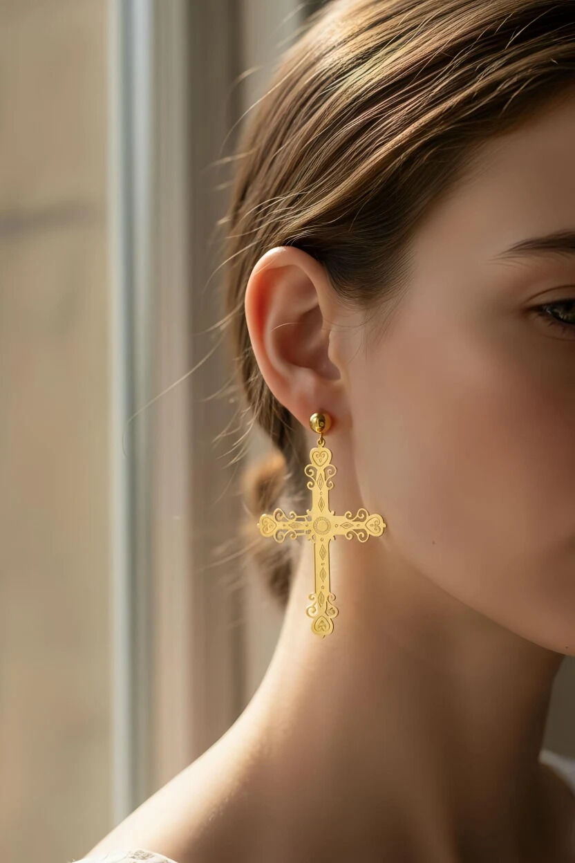 Ohrringe aus Edelstahl - A886-V2