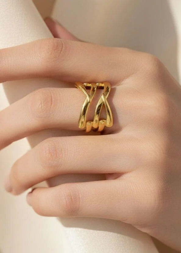 Verstellbarer Edelstahlring - E682-V2