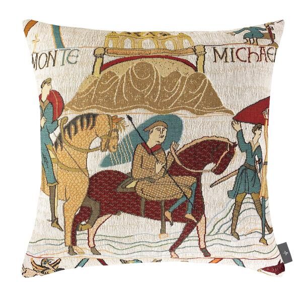 Kissenbezug Bayeux - Die Reiter - Mont-Saint-Michel