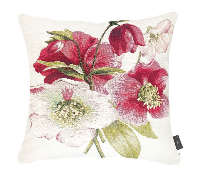 Kissenbezug mit Christrosenmotiv