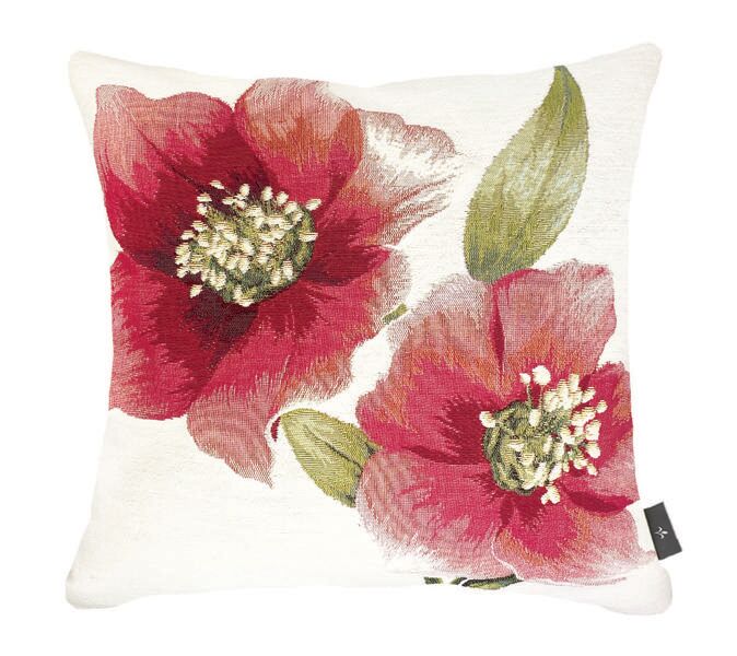 Kissenbezug mit zwei Christrosen