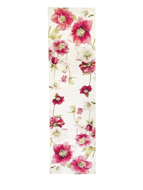 Tischläufer mit Christrosenmuster