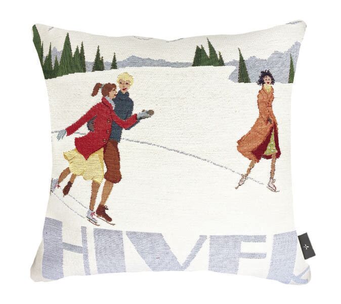 Kissenbezug mit Schlittschuhmotiv