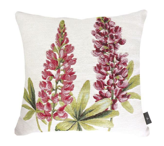 Kissenbezug mit Lupinenblüten, 2 Blüten