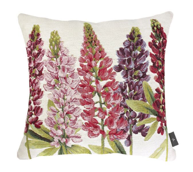 Kissenbezug mit Lupinenblüten, 5 Blüten