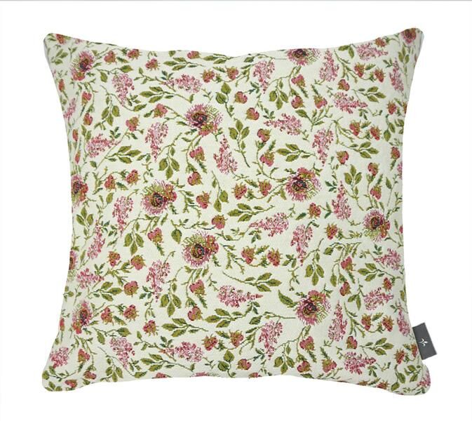 Kissenbezug aus weißem Brokat