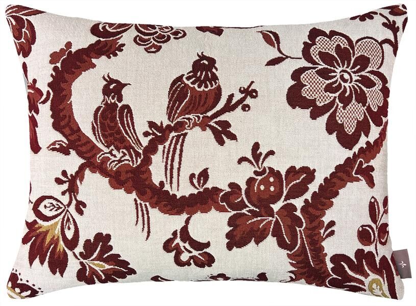 Rechteckiger Kissenbezug mit zwei Vögeln