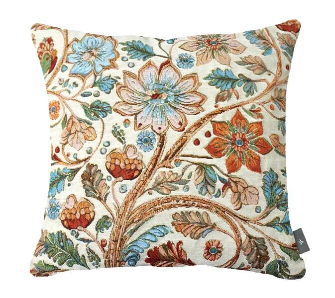 Kissenbezug mit großem Blumenmuster im englischen Gartenstil