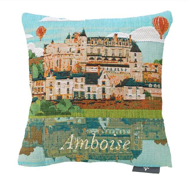 Reise-nach-Frankreich-Amboise-Kissenbezug