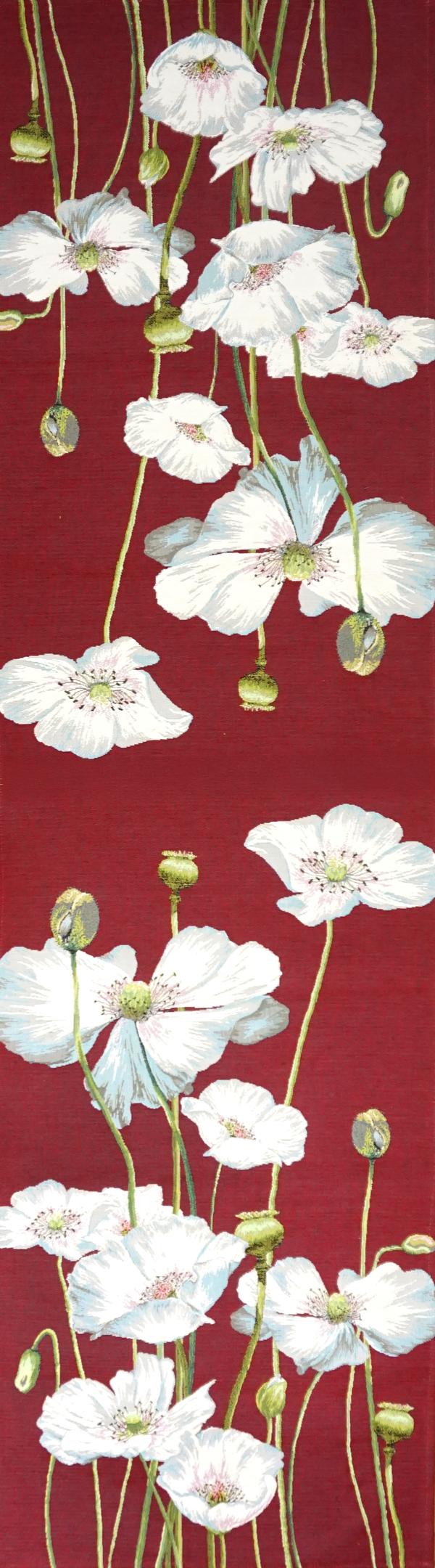 Tischläufer „Weißer Mohn“