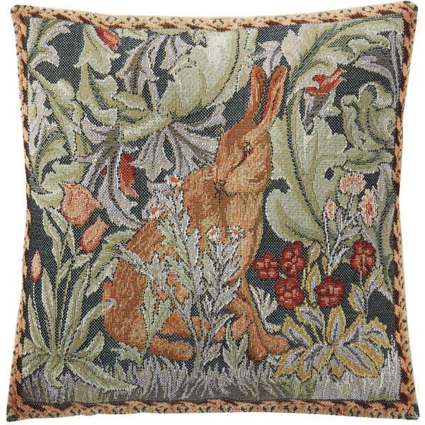 Kissenbezug mit Kaninchenmotiv von William Morris