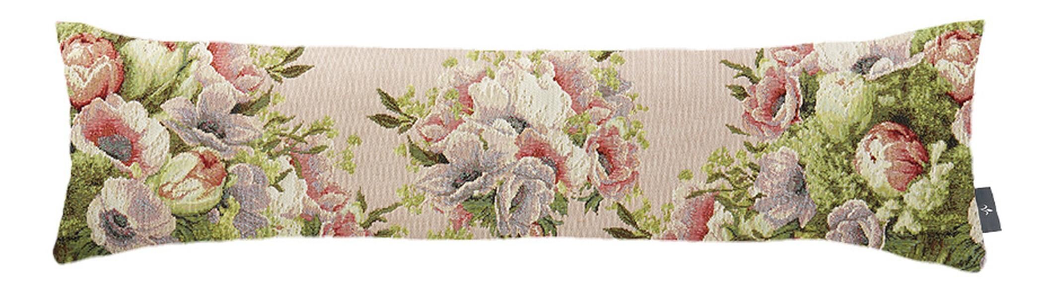 Langer Kissenbezug, Blumenstrauß und Blumen