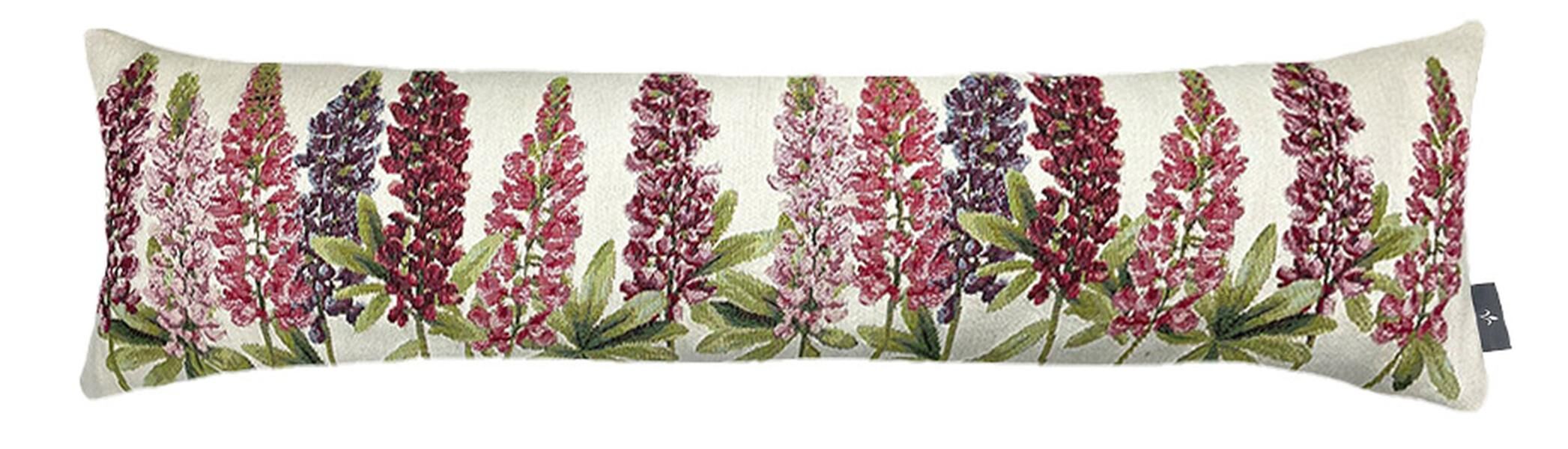 Langer Kissenbezug mit Lupinenblüten