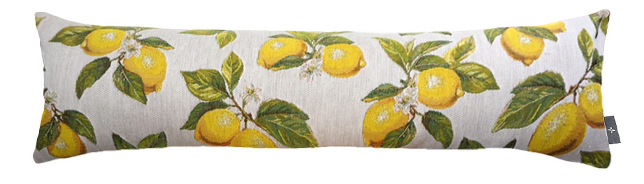 Langer zitronengelber Kissenbezug