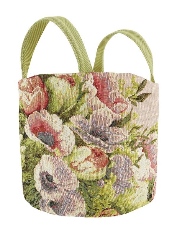 Blumenstrauß und Blumenkorb