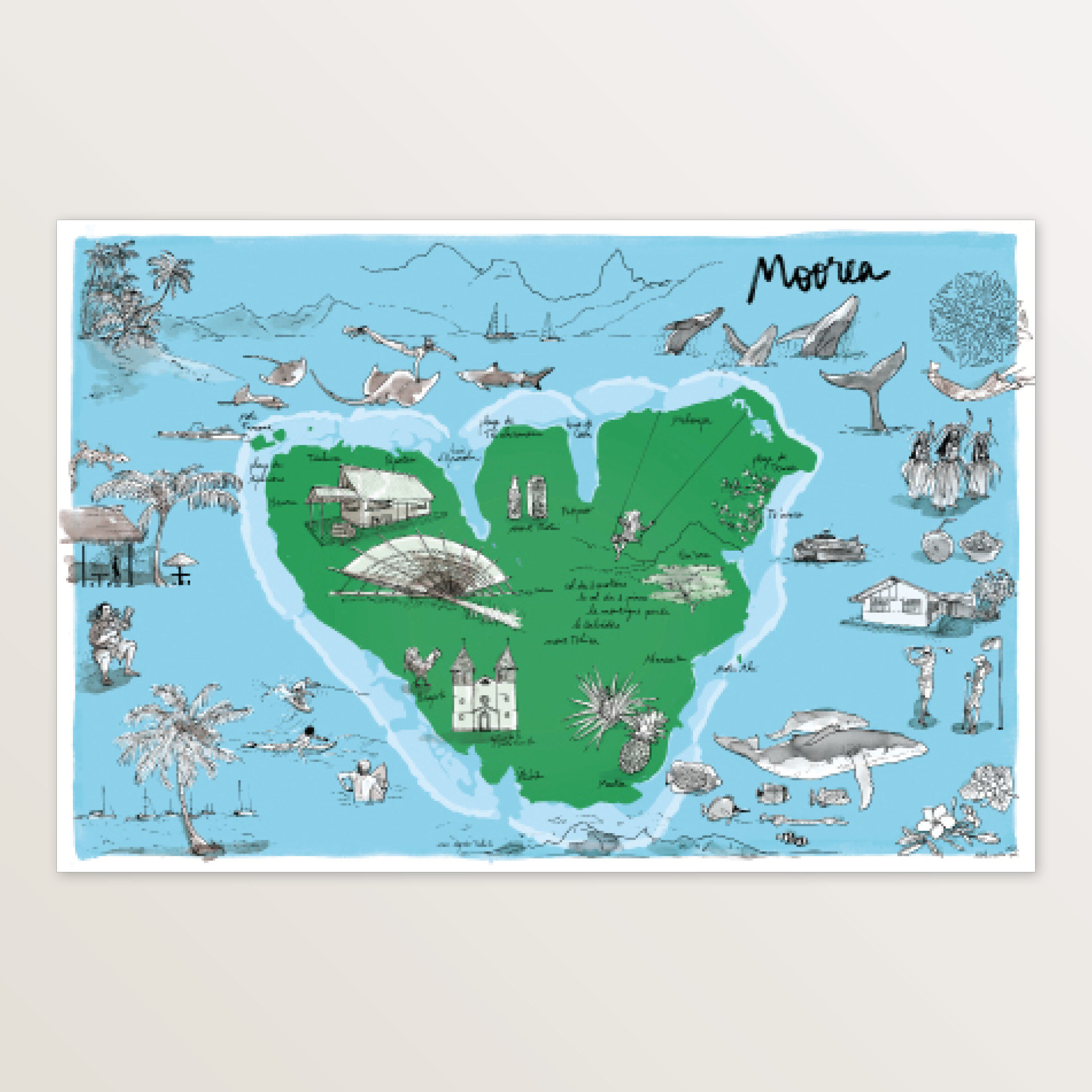 Carte de Moorea