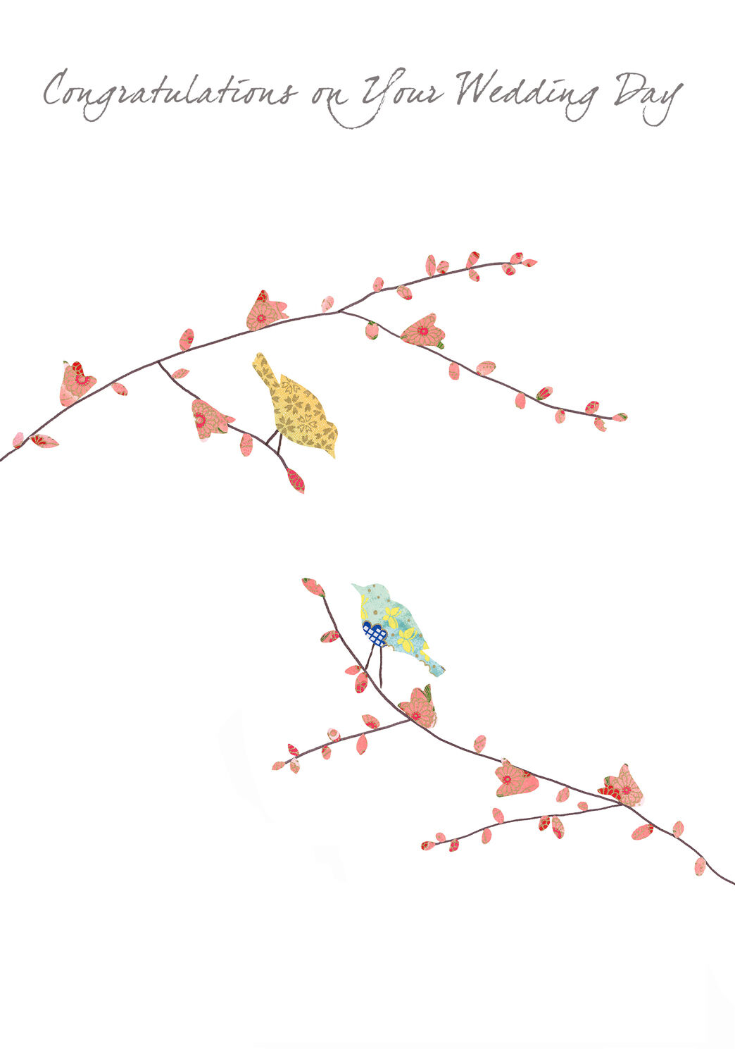 Two Birds Wedding Card