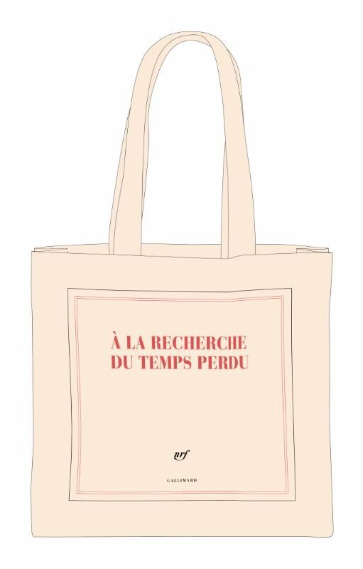 "In Search of Lost Time" fabric bag
