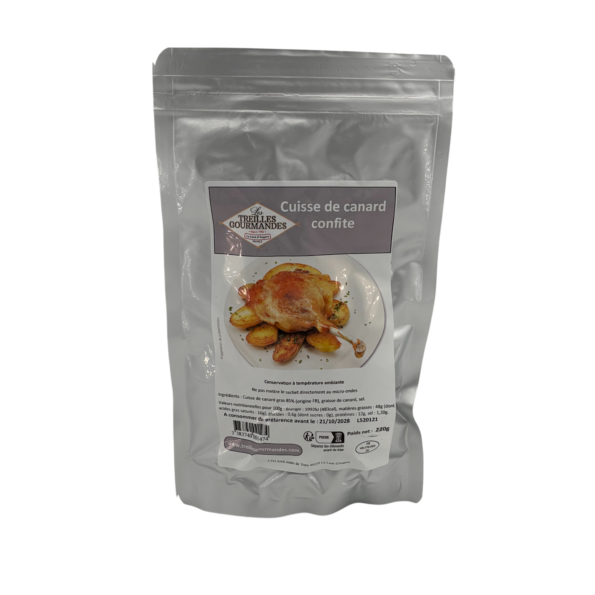 Duck confit leg (1 piece) 220g