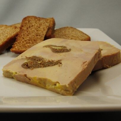 Duck foie gras and fig delicacy, 330g sealed terrine