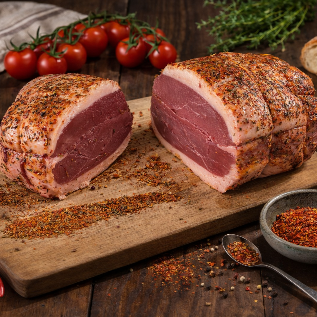 Roast duck breast from Espelette, garlic and herbs of Provence, France, 800g fixed weight, vacuum-packed