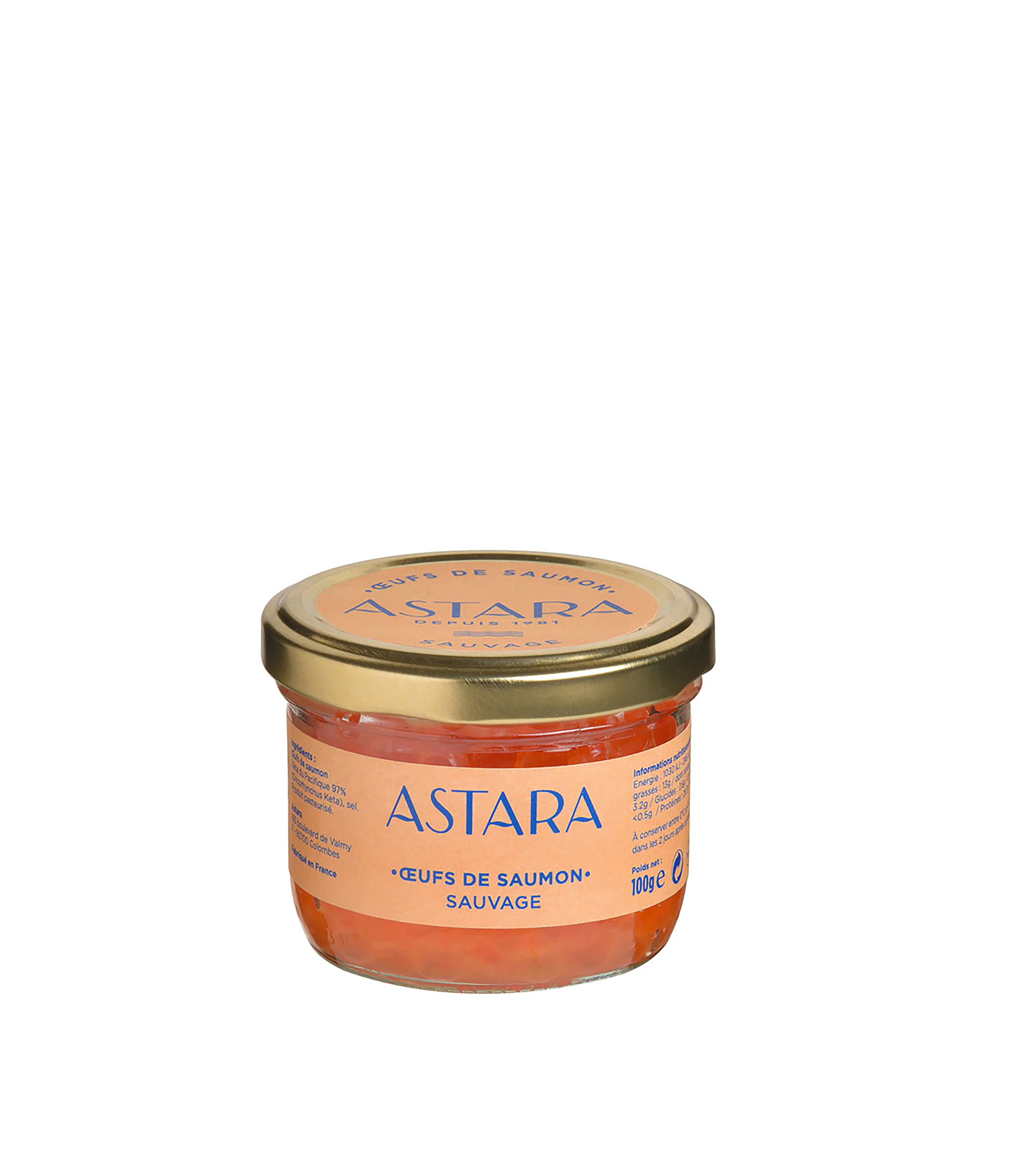 Buy wholesale Astara - Keta salmon roe in a glass jar 100g